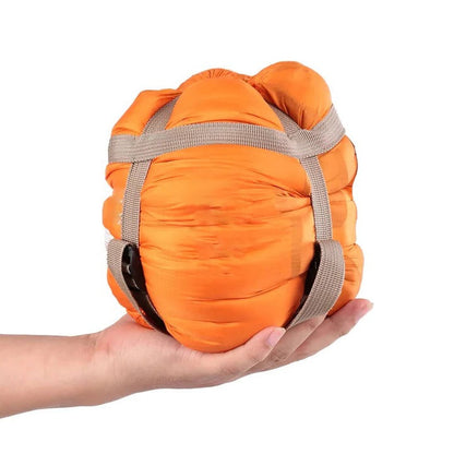 Convertible Sleeping Bag with Two Way Zipper and Water Resistant Nylon, Compression Storage