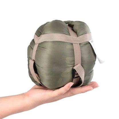 Convertible Sleeping Bag with Two Way Zipper and Water Resistant Nylon, Compression Storage
