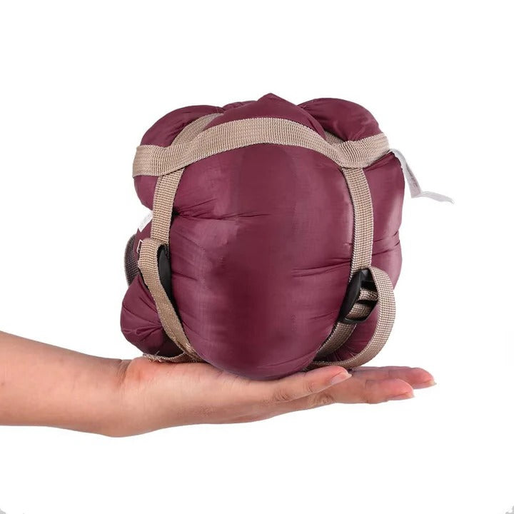 Convertible Sleeping Bag with Two Way Zipper and Water Resistant Nylon, Compression Storage