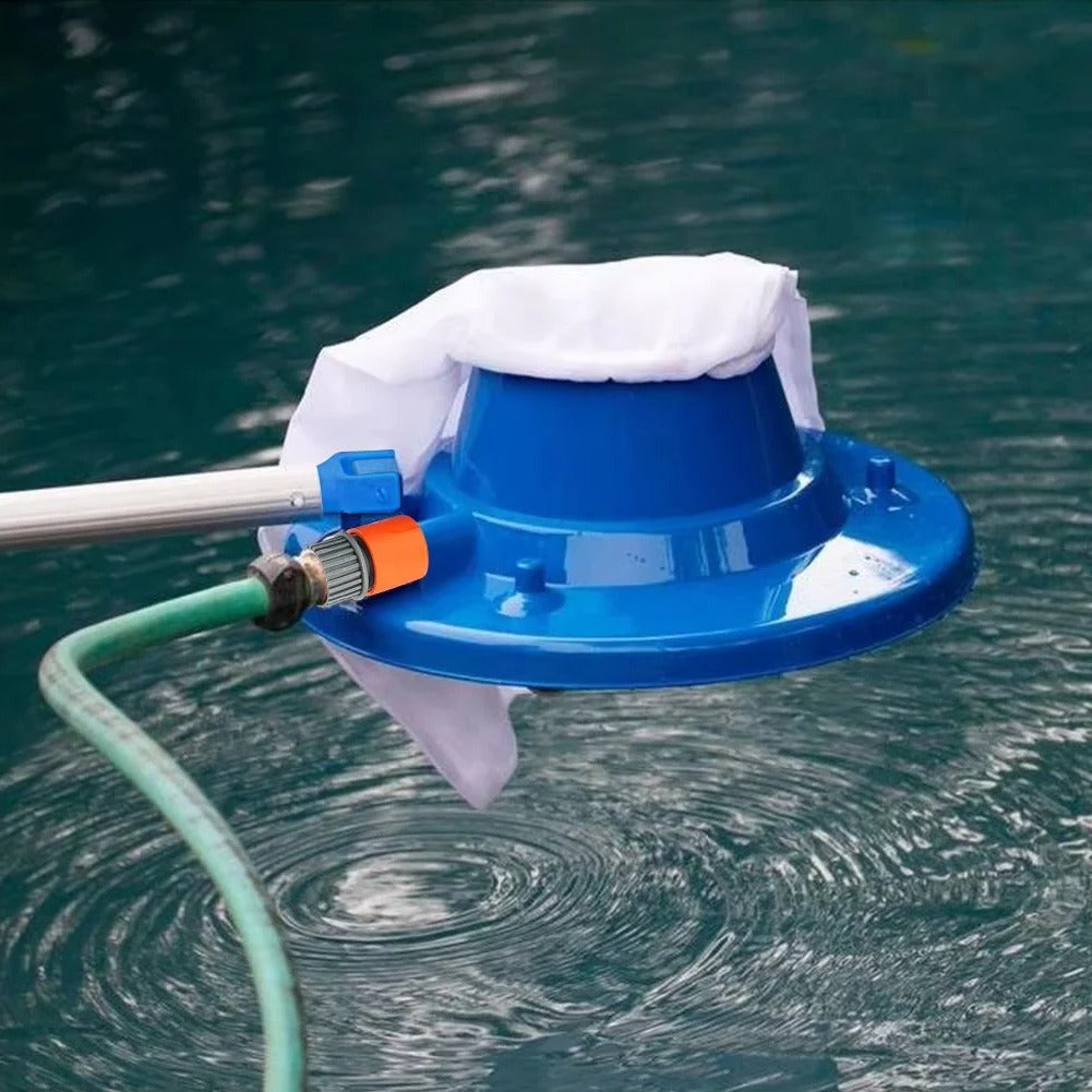 Handheld Pool Vacuum with Push Button Activation and Debris Collection for Spas and Fountains