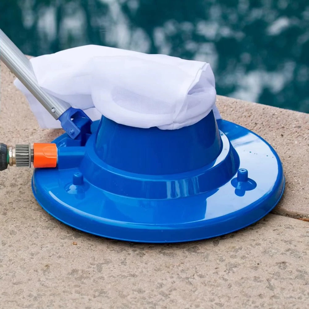 Handheld Pool Vacuum with Push Button Activation and Debris Collection for Spas and Fountains