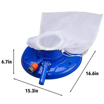 Handheld Pool Vacuum with Push Button Activation and Debris Collection for Spas and Fountains