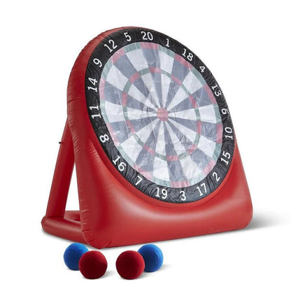 Inflatable Soccer Target Game with Hook and Loop Balls and Electric Pump
