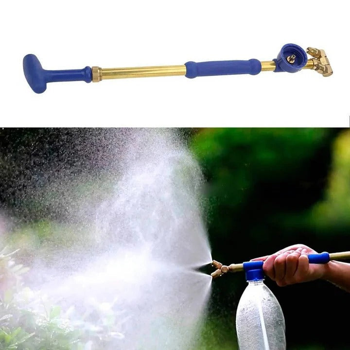 Hand Pump Bottle Sprayer with Dual Nozzles and 360 Degree Rotation, 16ft Reach