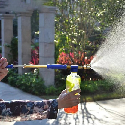 Hand Pump Bottle Sprayer with Dual Nozzles and 360 Degree Rotation, 16ft Reach