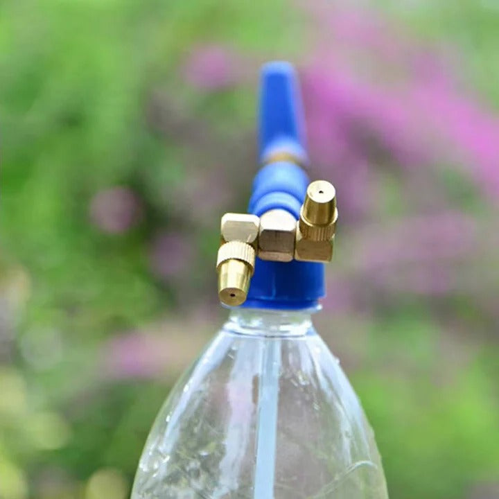 Hand Pump Bottle Sprayer with Dual Nozzles and 360 Degree Rotation, 16ft Reach