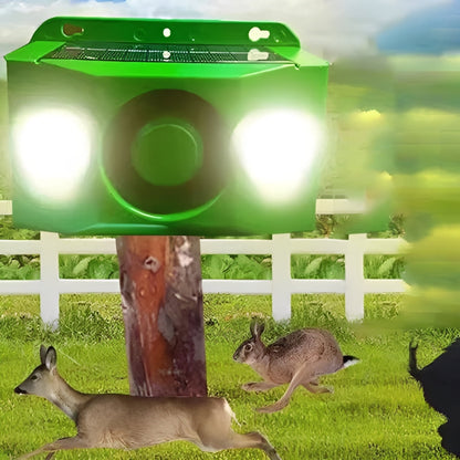 Motion Activated Garden Repellent with Dual Spotlight and Alarm Sound
