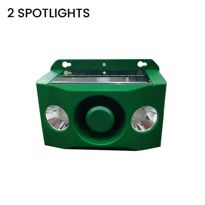 Motion Activated Garden Repellent with Dual Spotlight and Alarm Sound