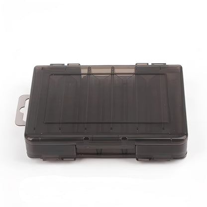 Double Sided Fishing Tackle Box with Transparent Lids and Locking Latches