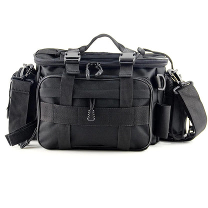 Fishing Tackle Bag with Adjustable Carry Straps and Side Tool Pockets