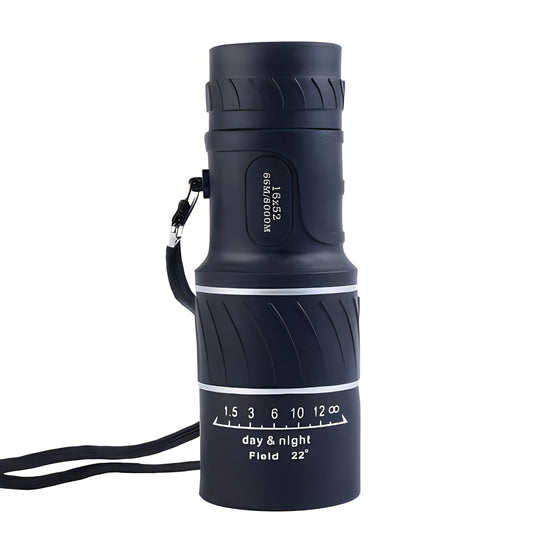 Compact Monocular with 12X Magnification and Manual Focus Ring