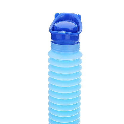 Portable Travel Urinal with Sealed Flip Top and Flexible Design, 740ml Capacity