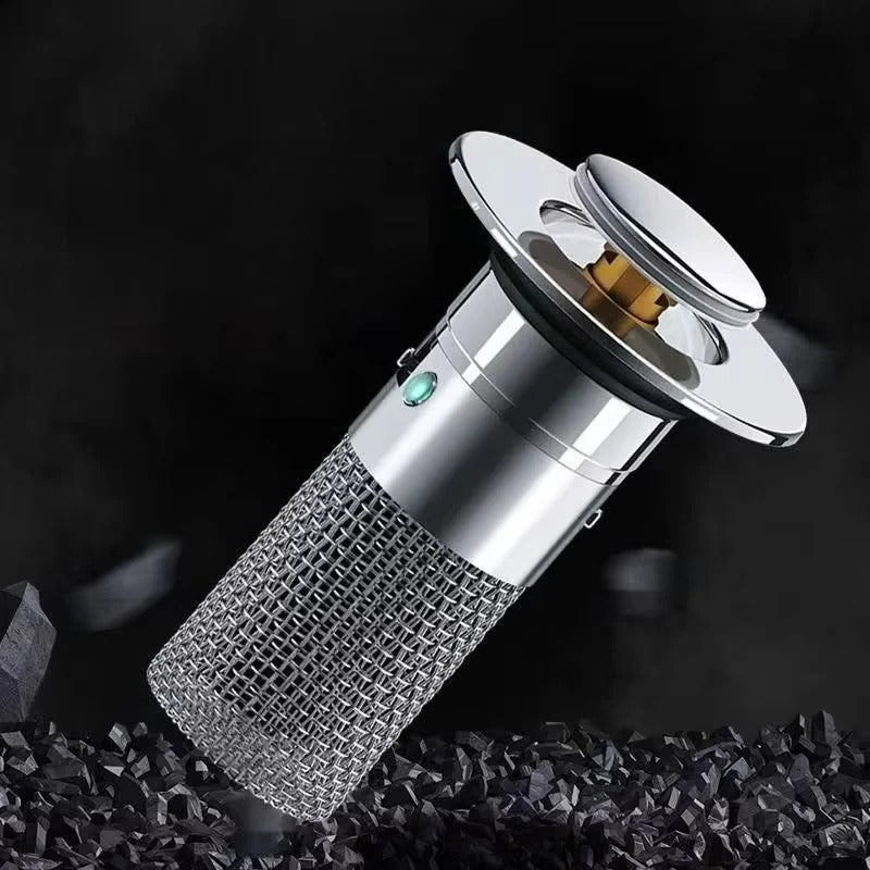 Sink Stopper with Removable Strainer Basket and Push Control for 1.3-1.5in Drains