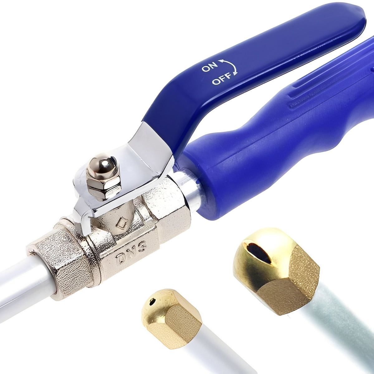 High Pressure Hose Cleaner with 8m Spray Reach and Brass Connector