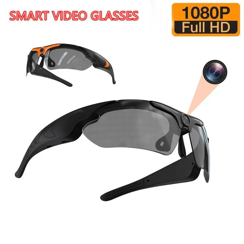 Wearable Camera Sunglasses with One Button Control and 5 Hour Battery