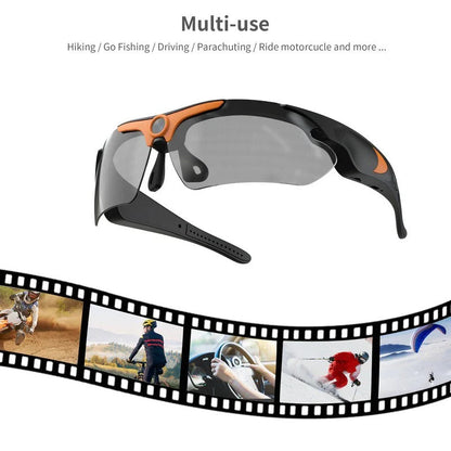 Wearable Camera Sunglasses with One Button Control and 5 Hour Battery