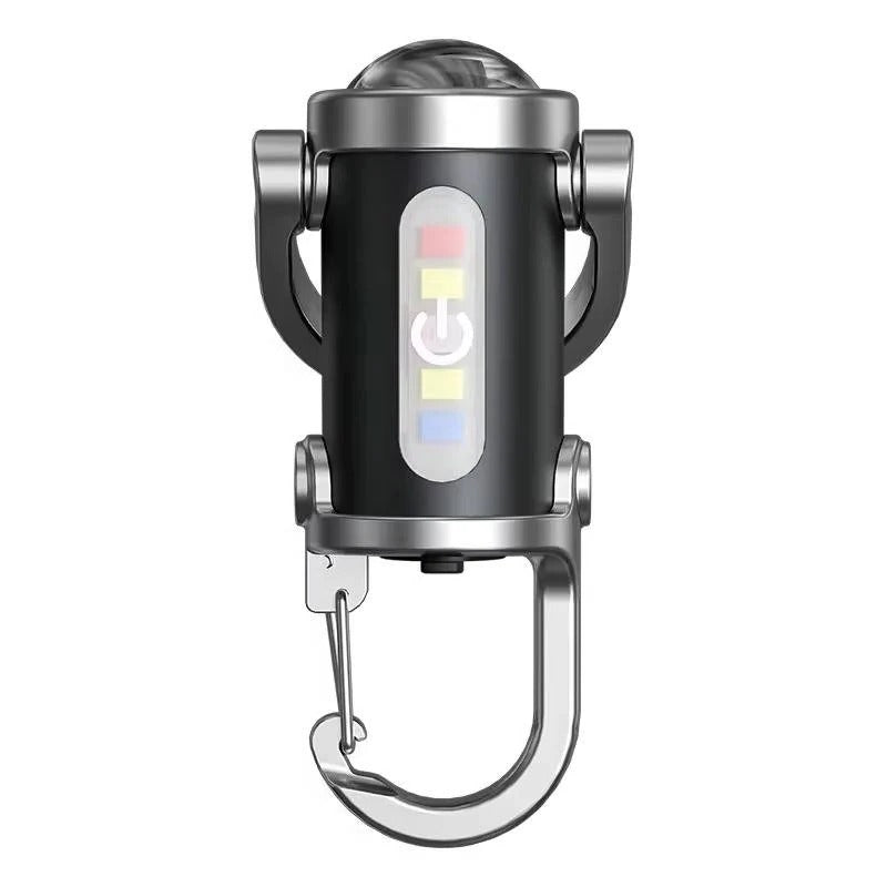 Keychain Flashlight with Six Light Modes and COB LED Bulbs