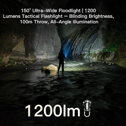 Keychain Flashlight with Six Light Modes and COB LED Bulbs