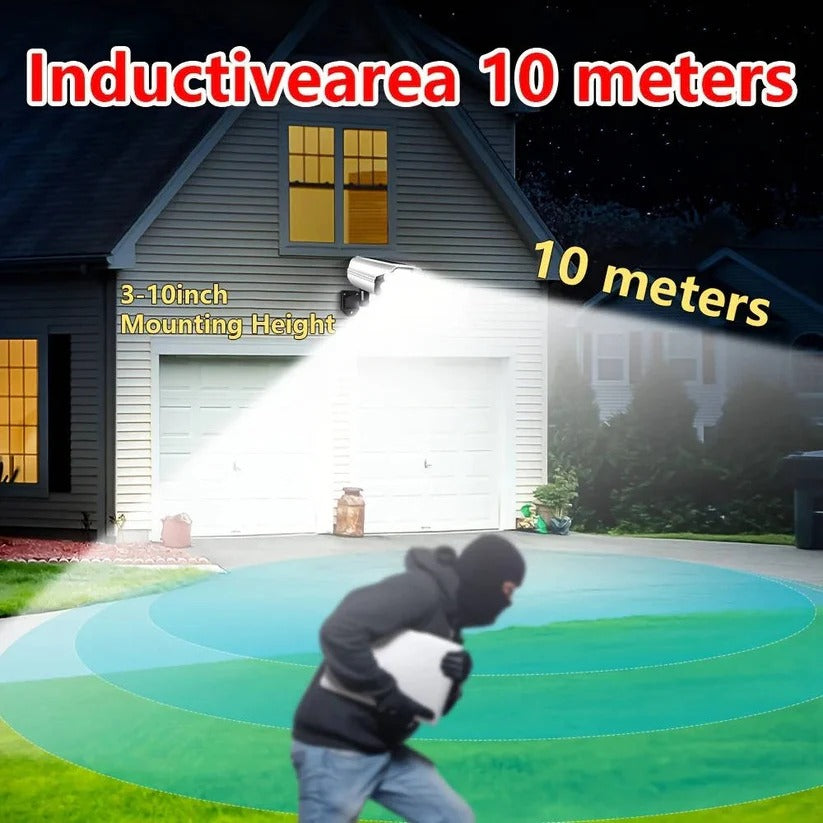 Motion Sensor Solar Floodlight with 360 Degree Rotation and Wireless Remote, 2000 Lumens
