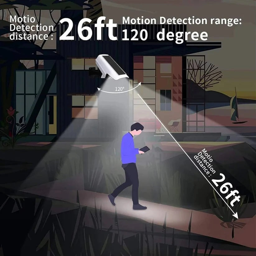Motion Sensor Solar Floodlight with 360 Degree Rotation and Wireless Remote, 2000 Lumens