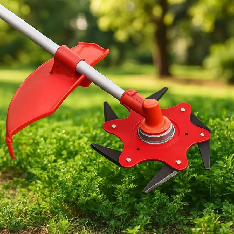 Universal Trimmer Head with Fast Lock Attachment and Shock Resistant Design, Multi-Terrain Cutting