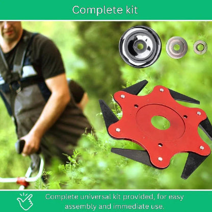 Universal Trimmer Head with Fast Lock Attachment and Shock Resistant Design, Multi-Terrain Cutting