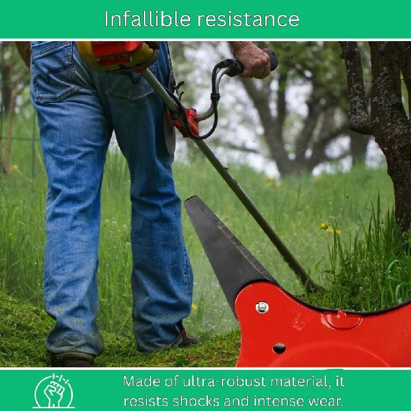 Universal Trimmer Head with Fast Lock Attachment and Shock Resistant Design, Multi-Terrain Cutting