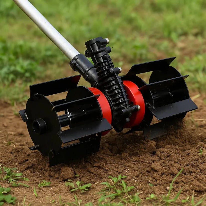 Brush Cutter Weeding Wheel with Universal Mount and Steel Construction