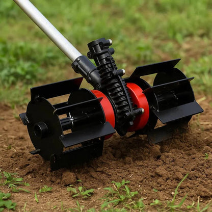 Brush Cutter Weeding Wheel with Universal Mount and Steel Construction