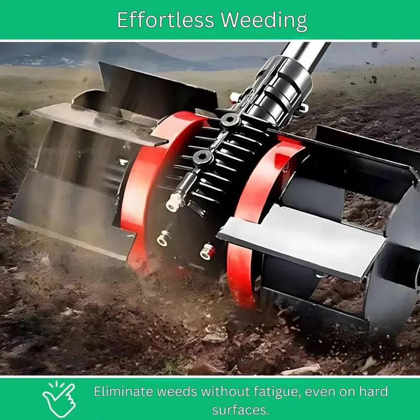 Brush Cutter Weeding Wheel with Universal Mount and Steel Construction