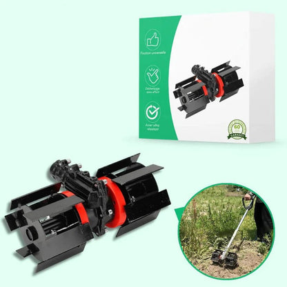 Brush Cutter Weeding Wheel with Universal Mount and Steel Construction