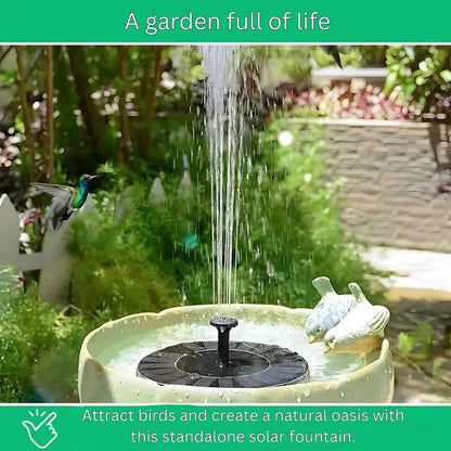 Solar Floating Water Fountain with Automatic Pump and Solar Panel for Ponds
