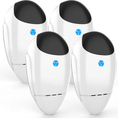 Ultrasonic Frequency Emitter with Dual Chip Technology and Blue Indicator Light, 4 Pack