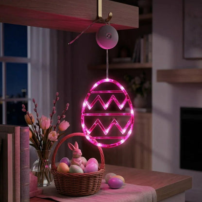 Easter Egg LED String Light with Suction Cup Mount for Windows and Doors