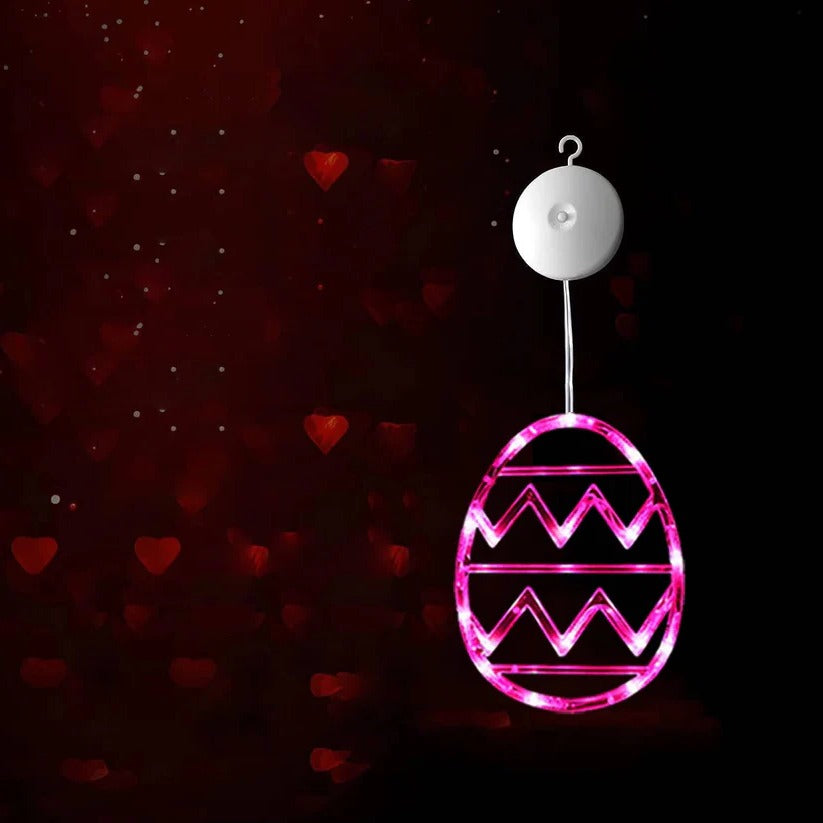 Easter Egg LED String Light with Suction Cup Mount for Windows and Doors
