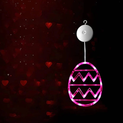 Easter Egg LED String Light with Suction Cup Mount for Windows and Doors