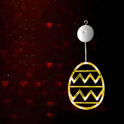 Easter Egg LED String Light with Suction Cup Mount for Windows and Doors