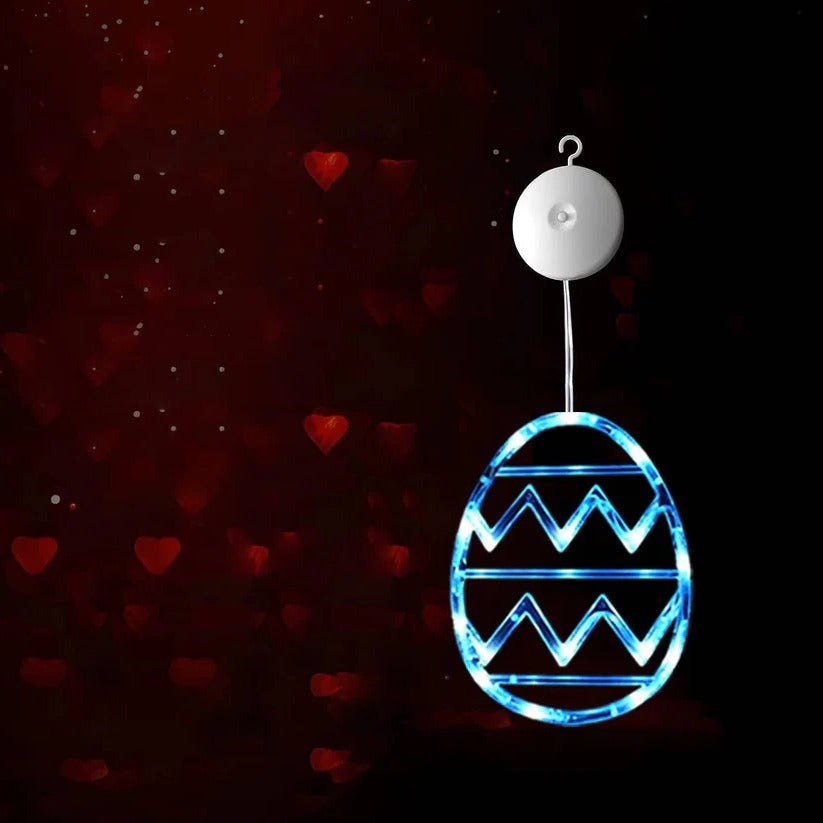 Easter Egg LED String Light with Suction Cup Mount for Windows and Doors