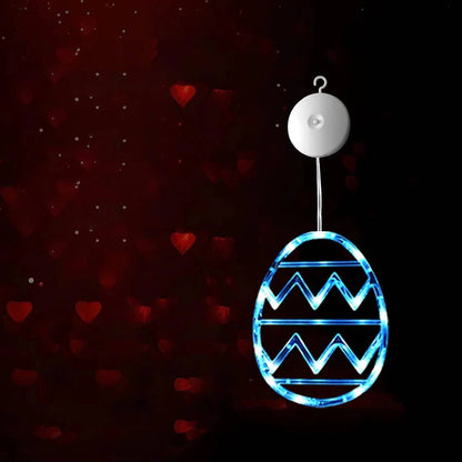 Easter Egg LED String Light with Suction Cup Mount for Windows and Doors