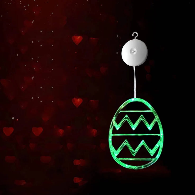 Easter Egg LED String Light with Suction Cup Mount for Windows and Doors