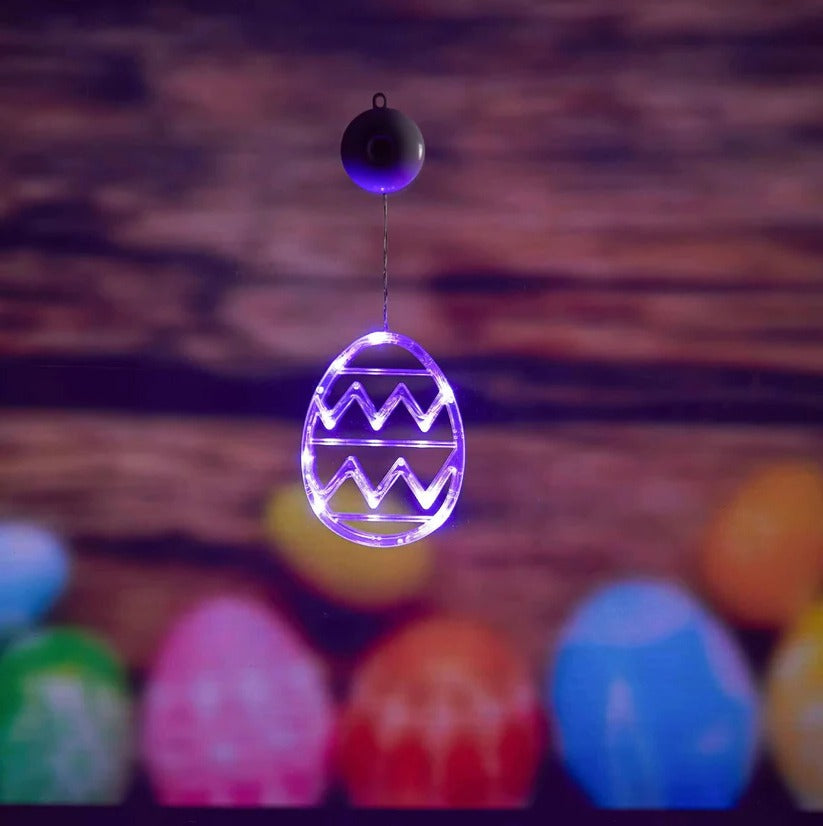Easter Egg LED String Light with Suction Cup Mount for Windows and Doors