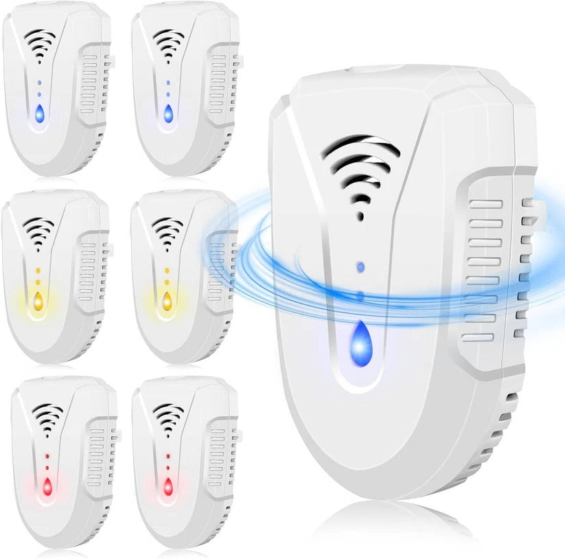 Ultrasonic Pest Repeller with 3 Frequency Modes and 360 Degree Coverage