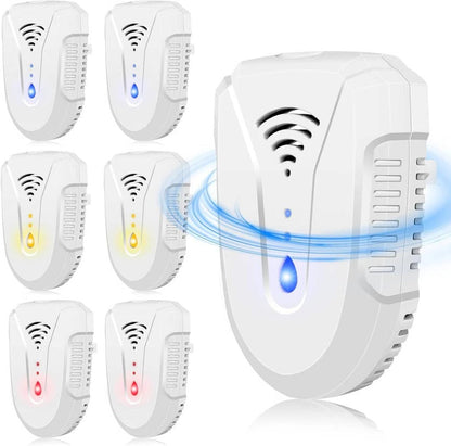 Ultrasonic Pest Repeller with 3 Frequency Modes and 360 Degree Coverage
