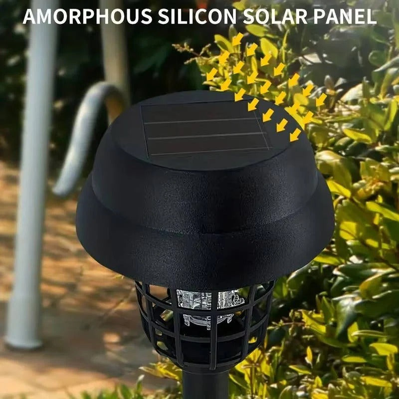 Solar Bug Zapper with UV Light and Automatic Dusk Sensor, 4 Pack for 6000 sq ft
