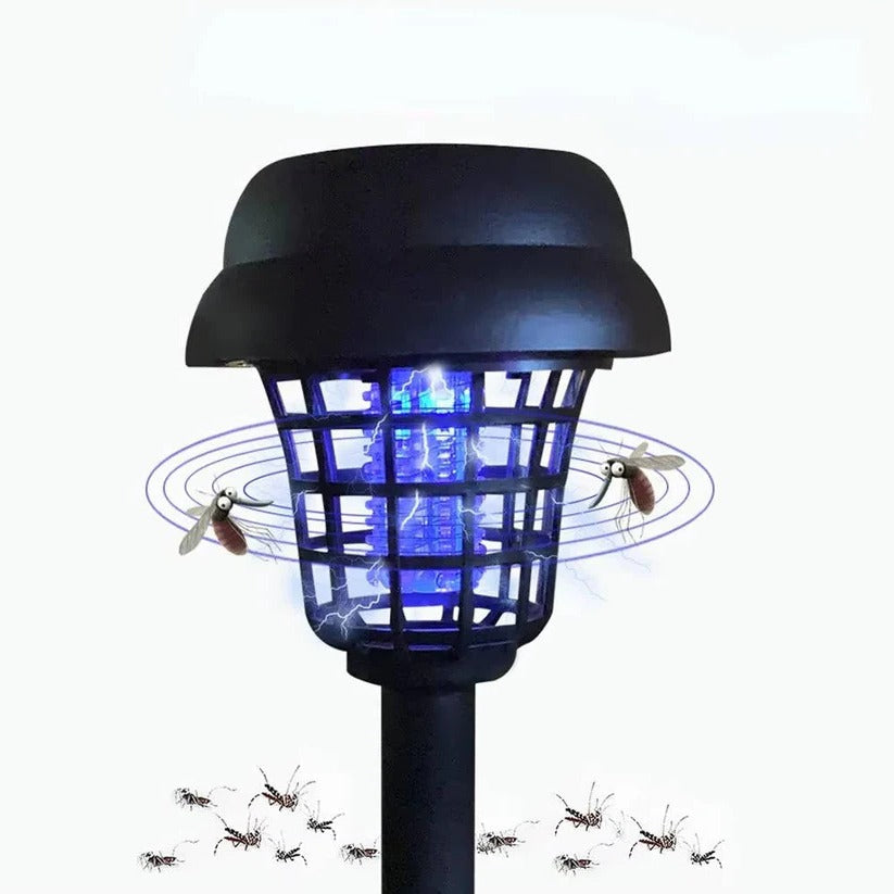Solar Bug Zapper with UV Light and Automatic Dusk Sensor, 4 Pack for 6000 sq ft