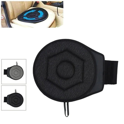 Swivel Seat Cushion with Memory Foam and Grip Base, 360 Degree Rotation