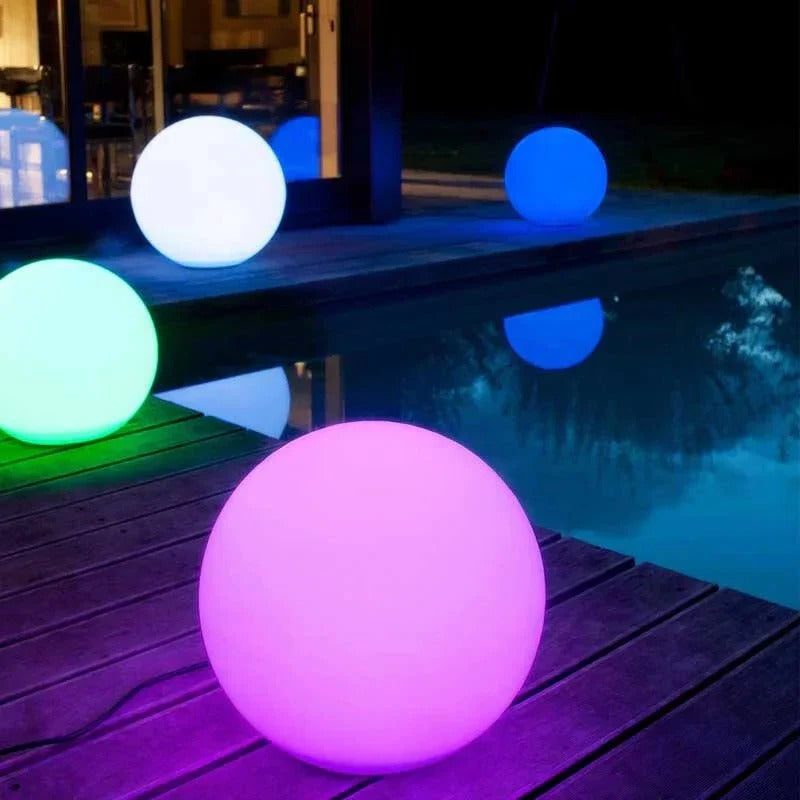 Rechargeable LED Globe Light with 16-Color Remote and IP65 Weather Rating