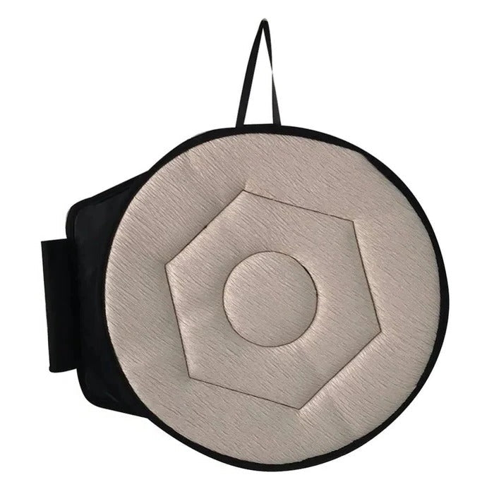 Swivel Seat Cushion with Memory Foam and Grip Base, 360 Degree Rotation