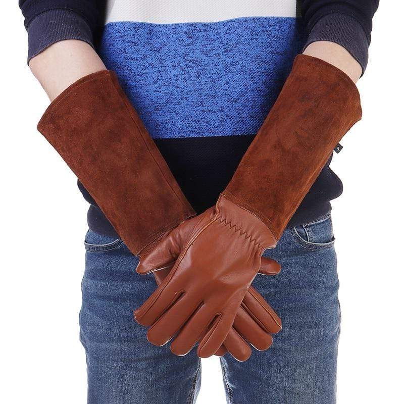 Garden Gloves with Double Stitched Reinforcement and Elastic Wristband