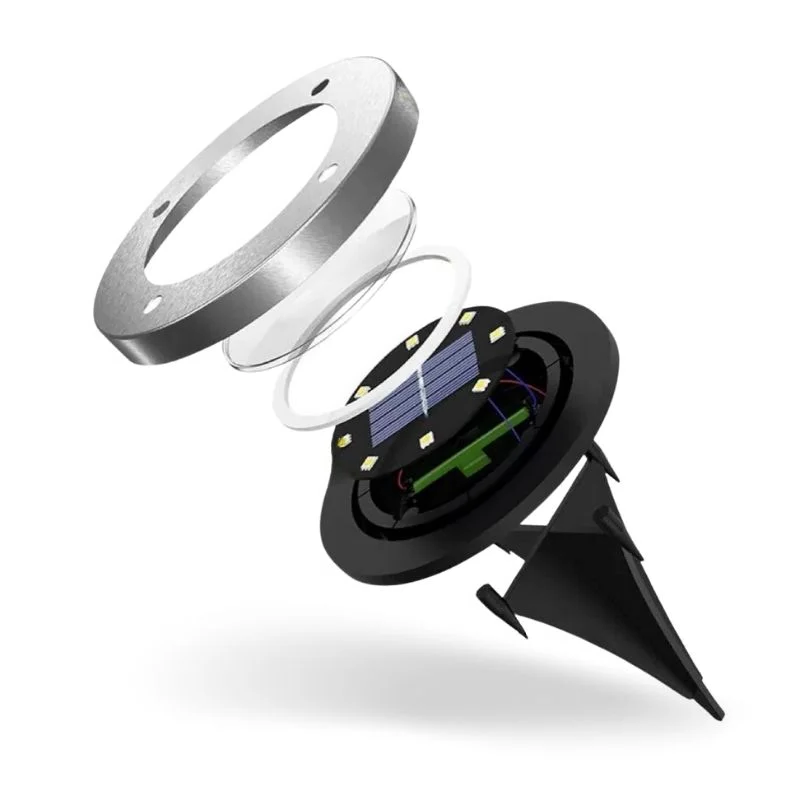 Solar Powered Pathway Lights with Automatic Dusk Sensor and Ground Stake Installation